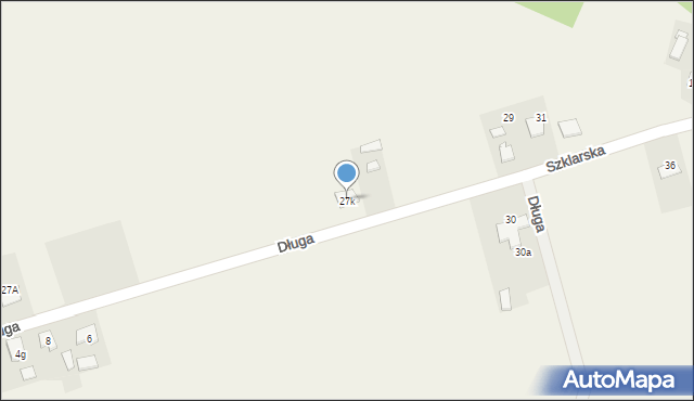 Sieraków Śląski, Długa, 27k, mapa Sieraków Śląski