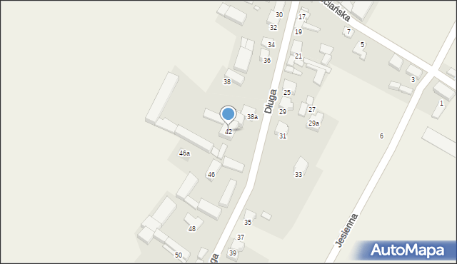 Sierakowo, Długa, 42, mapa Sierakowo