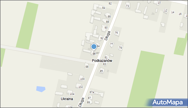 Sierosławice, Długa, 96, mapa Sierosławice