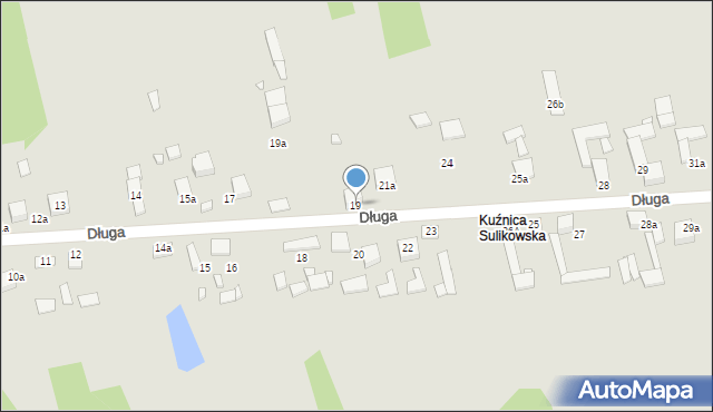 Siewierz, Długa, 19, mapa Siewierz