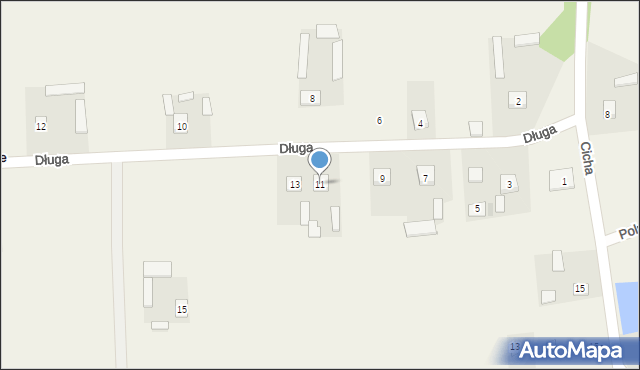 Sitne, Długa, 11, mapa Sitne