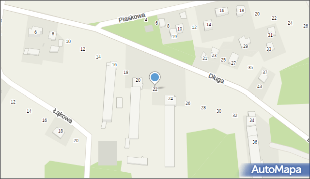 Skrzeszewo, Długa, 22, mapa Skrzeszewo