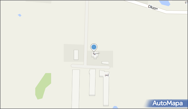 Skrzeszewo, Długa, 74, mapa Skrzeszewo