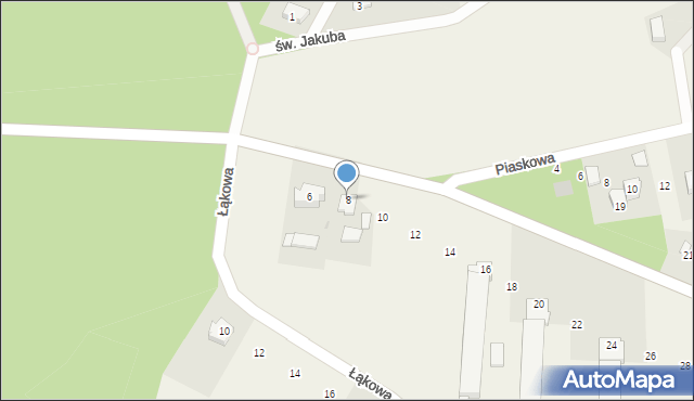 Skrzeszewo, Długa, 8, mapa Skrzeszewo