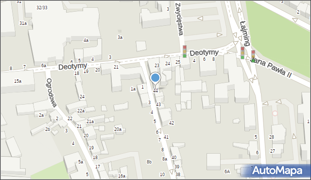 Słupsk, Długa, 44, mapa Słupska