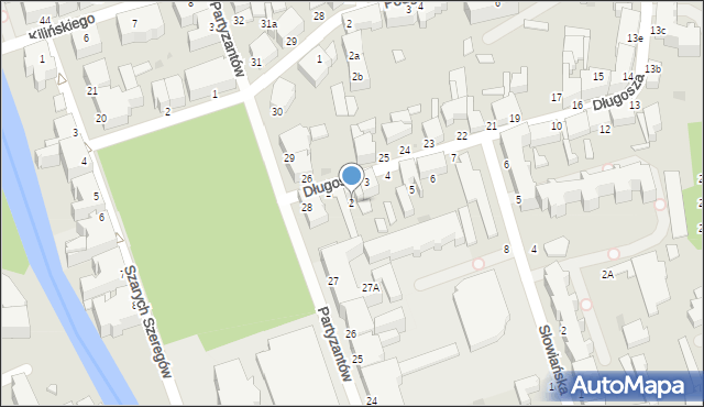 Słupsk, Długosza Jana, 2, mapa Słupska