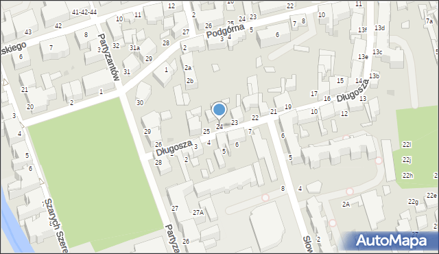 Słupsk, Długosza Jana, 24, mapa Słupska