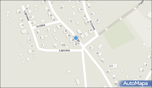 Sobków, Długa, 42, mapa Sobków