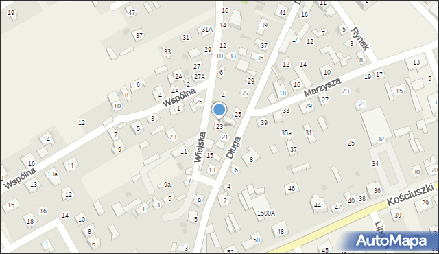 Sobolew, Długa, 23, mapa Sobolew