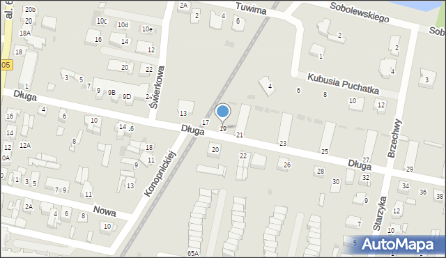 Sochaczew, Długa, 19, mapa Sochaczew