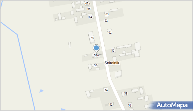 Sokolnik, Długa, 116, mapa Sokolnik