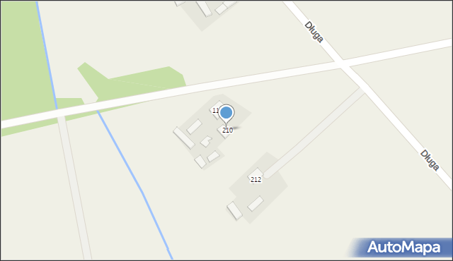 Sokolnik, Długa, 210a, mapa Sokolnik