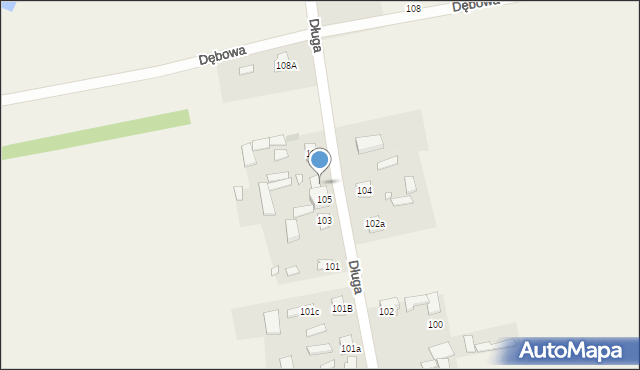 Sokolnik, Długa, 34, mapa Sokolnik