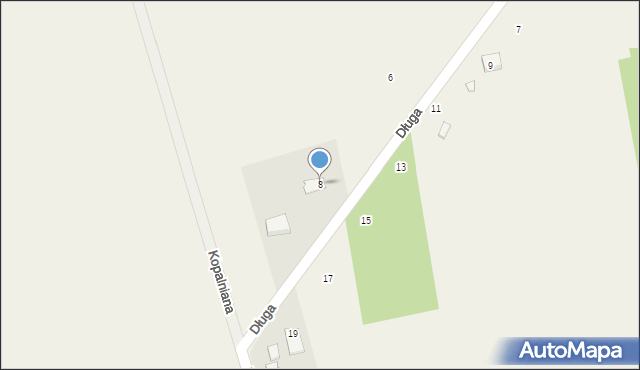 Sokolnik, Długa, 8, mapa Sokolnik