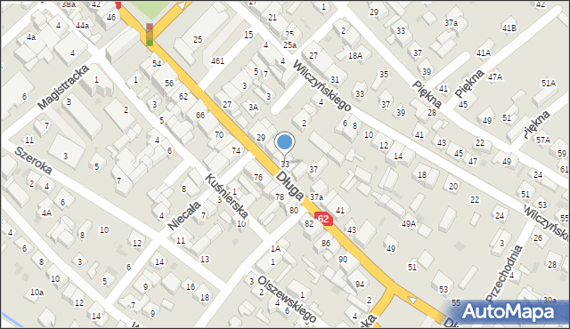 Sokołów Podlaski, Długa, 33, mapa Sokołów Podlaski