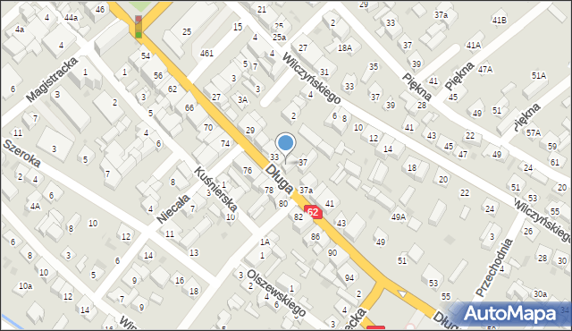Sokołów Podlaski, Długa, 35, mapa Sokołów Podlaski