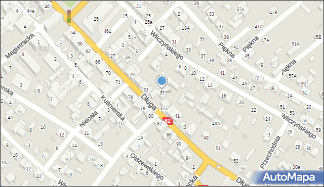 Sokołów Podlaski, Długa, 37, mapa Sokołów Podlaski