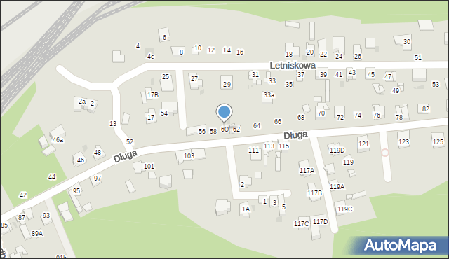 Sosnowiec, Długa, 60, mapa Sosnowca