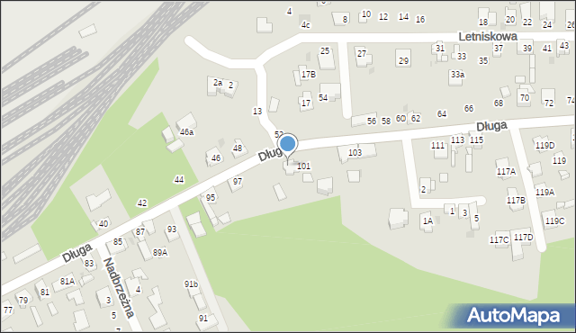 Sosnowiec, Długa, 99, mapa Sosnowca