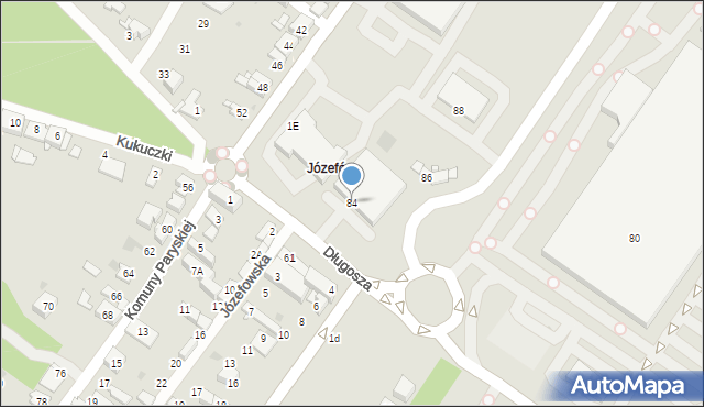 Sosnowiec, Długosza Jana, 84, mapa Sosnowca