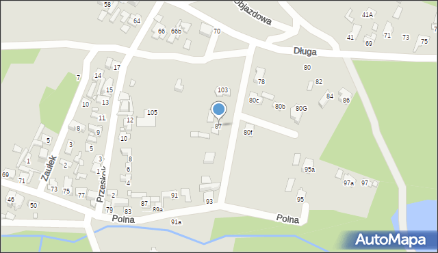 Starachowice, Długa, 87, mapa Starachowic