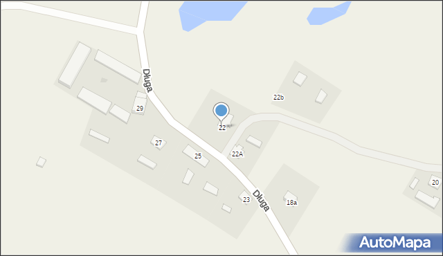 Stare Juchy, Długa, 22, mapa Stare Juchy