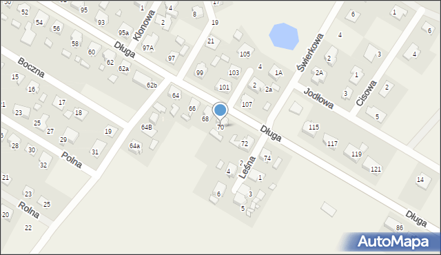 Stare Oborzyska, Długa, 70, mapa Stare Oborzyska