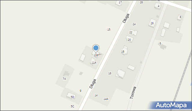 Strzała, Długa, 11b, mapa Strzała