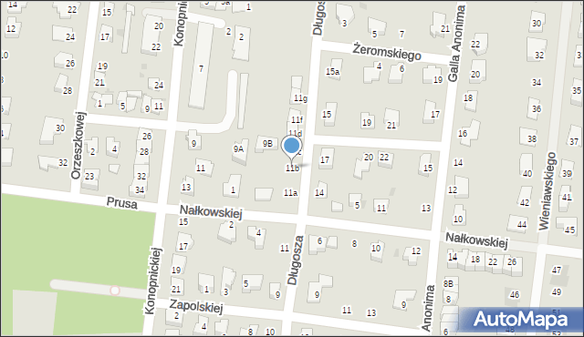 Strzelin, Długosza Jana, 11b, mapa Strzelin