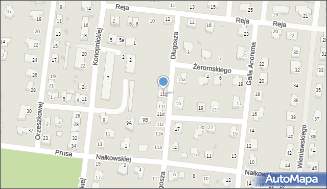 Strzelin, Długosza Jana, 11g, mapa Strzelin