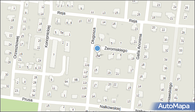 Strzelin, Długosza Jana, 15a, mapa Strzelin
