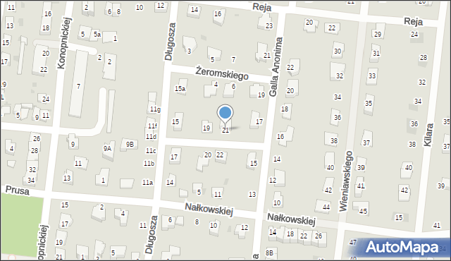 Strzelin, Długosza Jana, 21, mapa Strzelin