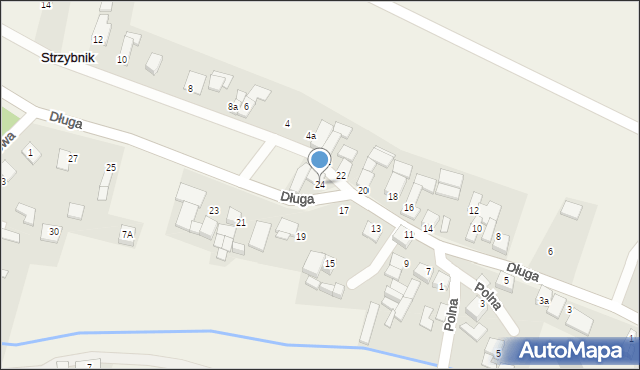 Strzybnik, Długa, 24, mapa Strzybnik
