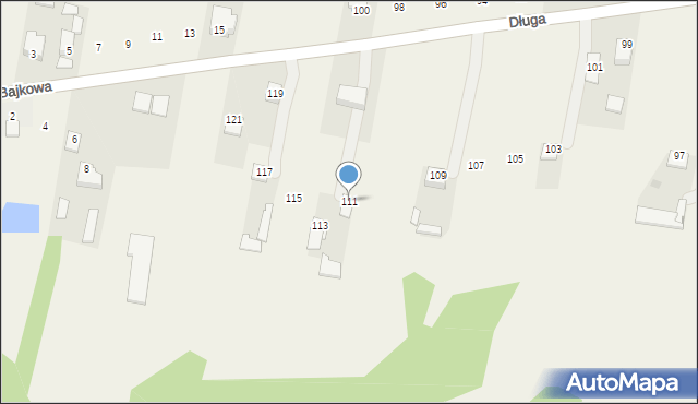 Sulbiny, Długa, 111, mapa Sulbiny