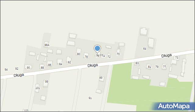 Sulbiny, Długa, 76, mapa Sulbiny