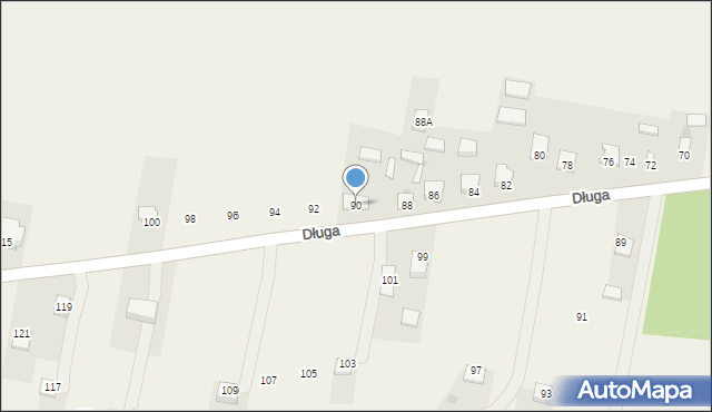 Sulbiny, Długa, 90, mapa Sulbiny
