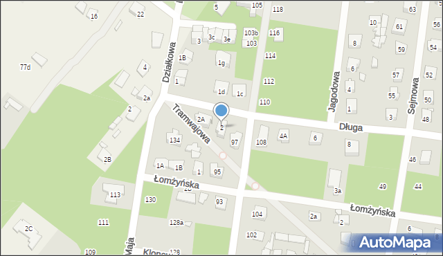 Sulejówek, Długa, 2, mapa Sulejówek