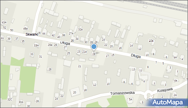 Susiec, Długa, 19, mapa Susiec