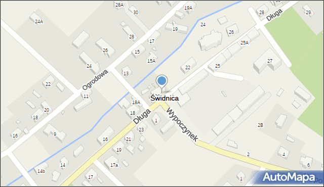 Świdnica, Długa, 20B, mapa Świdnicy