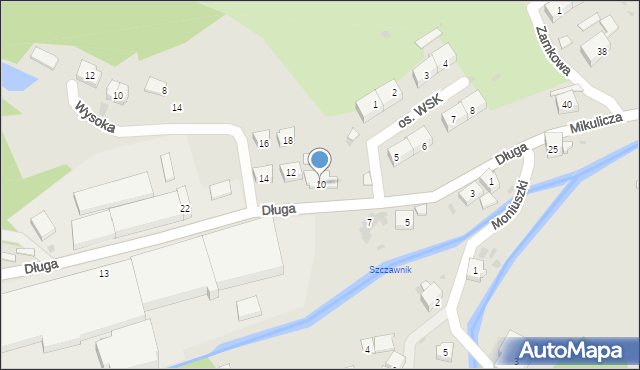 Świebodzice, Długa, 10, mapa Świebodzice