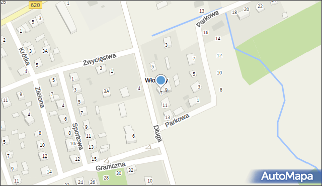 Świercze, Długa, 7, mapa Świercze