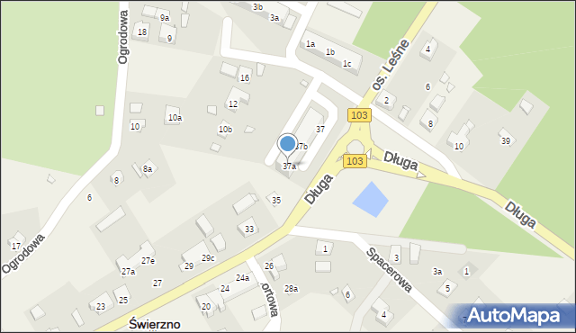 Świerzno, Długa, 37a, mapa Świerzno