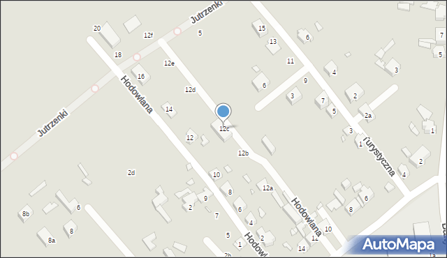 Szczecin, Długa, 12c, mapa Szczecina