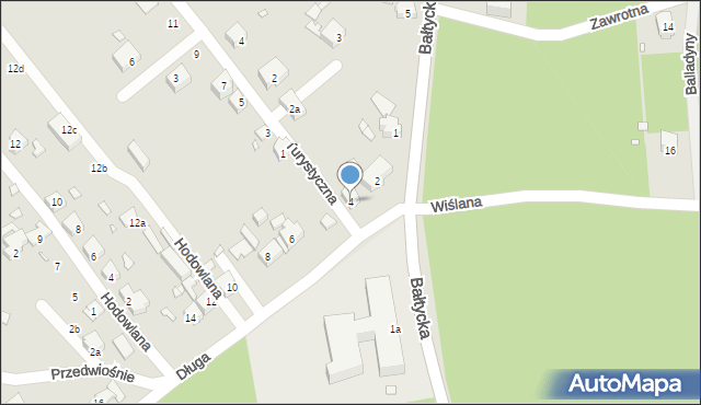 Szczecin, Długa, 4, mapa Szczecina