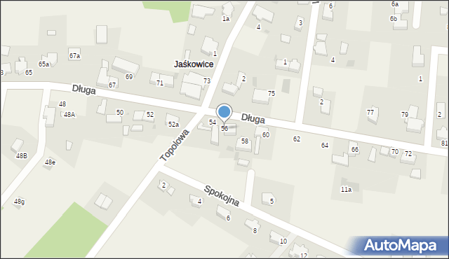 Szczepanów, Długa, 56, mapa Szczepanów