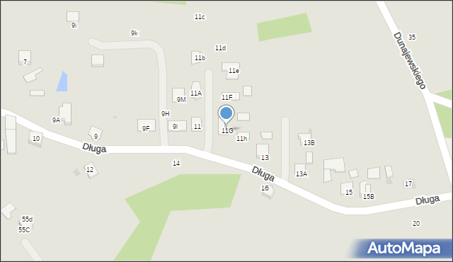 Szczucin, Długa, 11G, mapa Szczucin