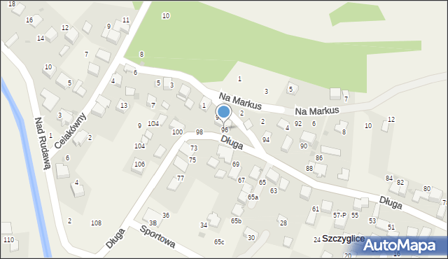 Szczyglice, Długa, 96, mapa Szczyglice