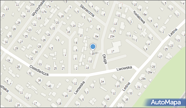 Szczytno, Długa, 10, mapa Szczytno