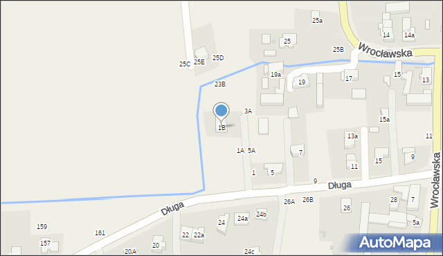 Szewce, Długa, 1B, mapa Szewce