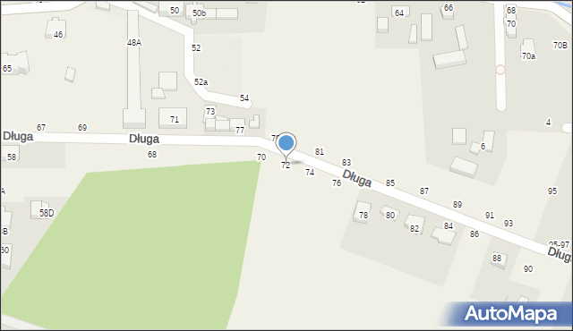 Szewce, Długa, 72, mapa Szewce